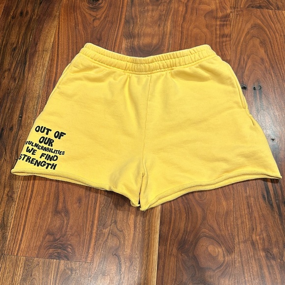 Mayfair The Label Yellow Sweat Shorts Size M/L - Picture 1 of 5